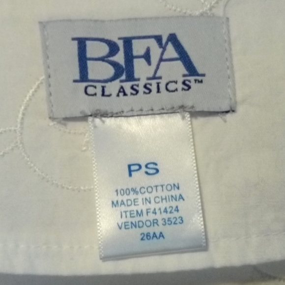 BFA white, bolero shirtsleeve jacket, sz PS - Picture 3 of 4